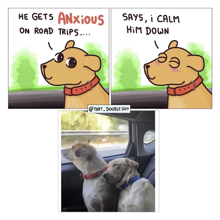 Anxious on road trips [OC] #meme #wholesomememes