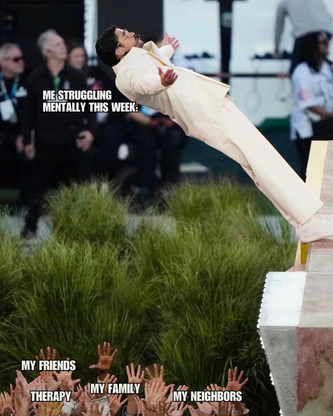 Shoutout to everyone that kept me upright this week! #meme #wholesomememes