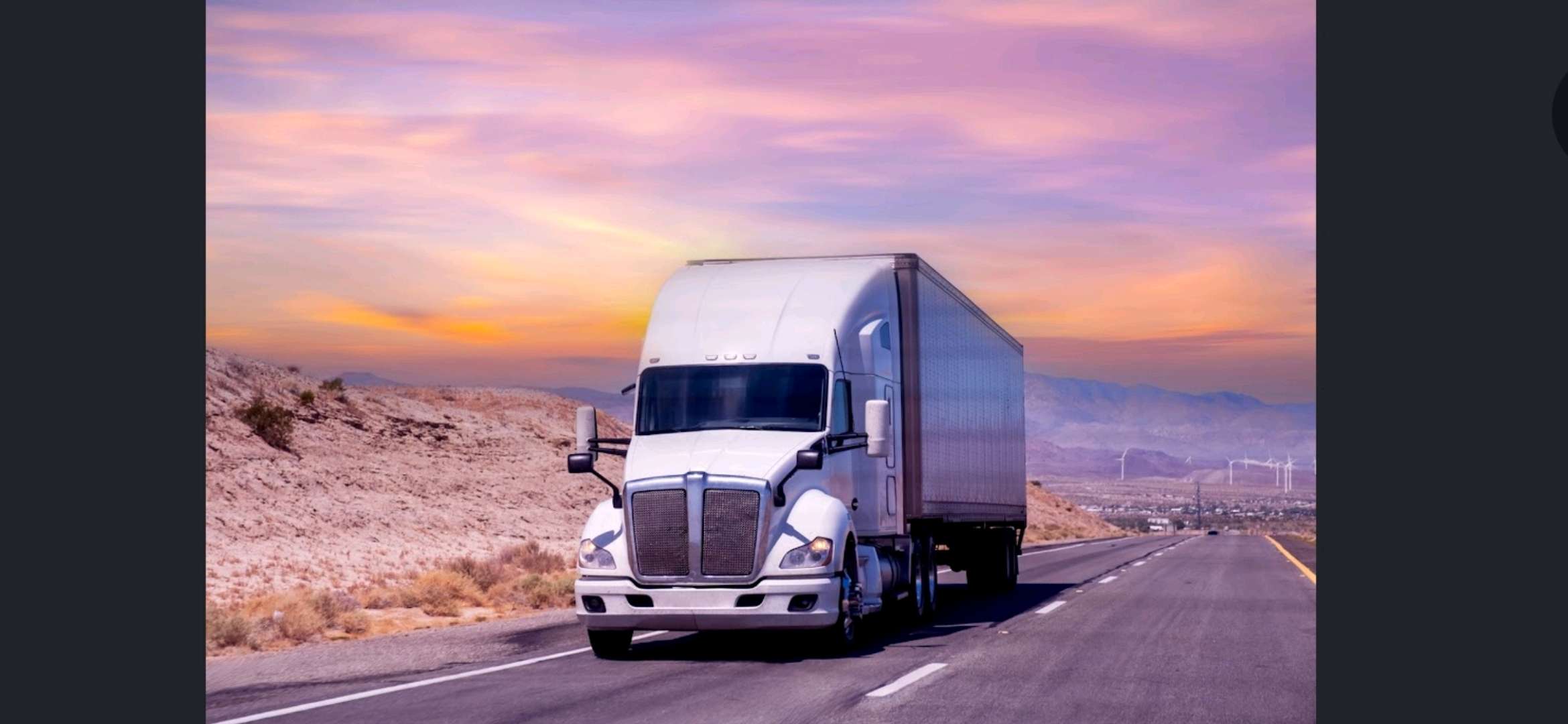 This is a white Semi truck